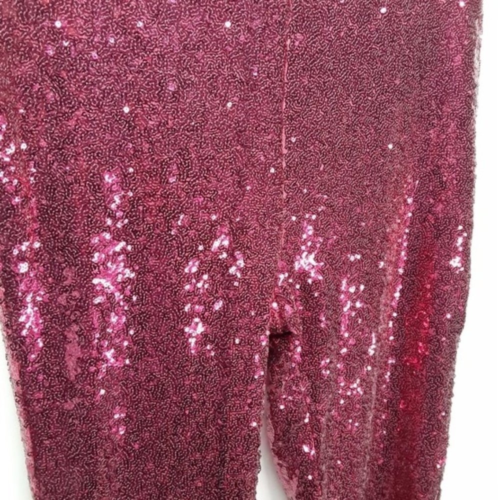 Pink Sequences Trouser Pants L